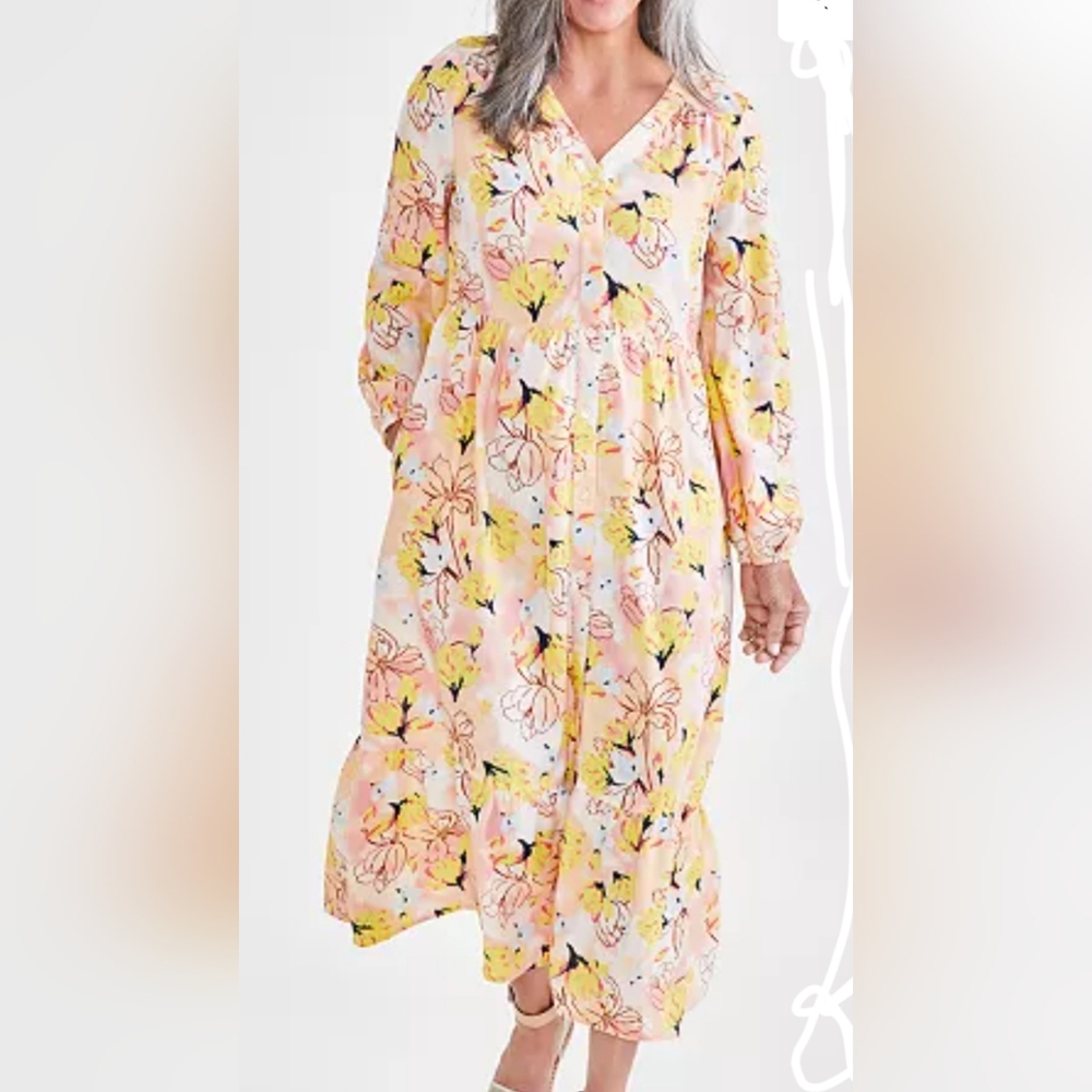 Women's floral midi dress Nwt